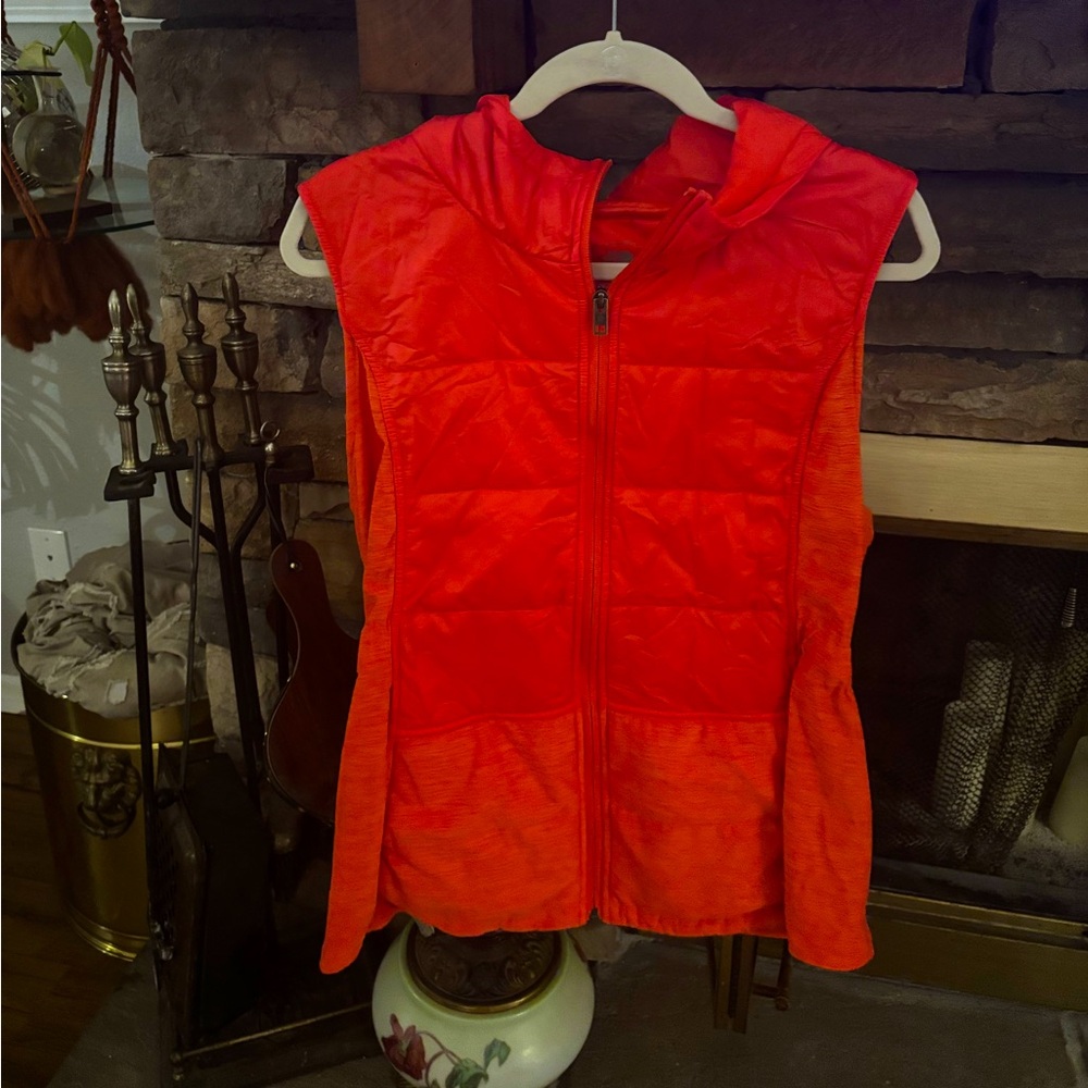 The North Face Hooded Red Vest- XL